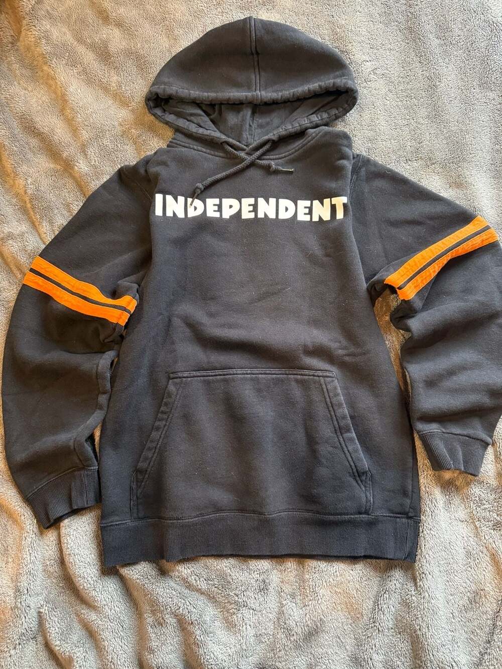 Independent Bar Cross Ground Work Hoodie Size Small Black